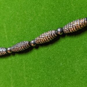 Napier Vintage Brutalist Metal Bead Necklace